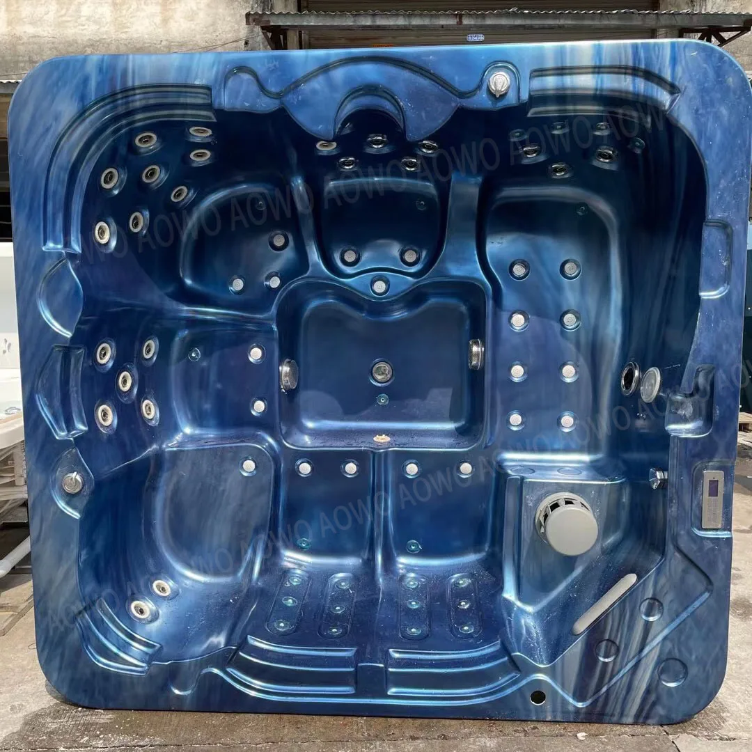 big yacuzzi whirlpool tub 7 person hot tube outdoor American acrylic jakuzi swim spa villa garden install hydromassage pool