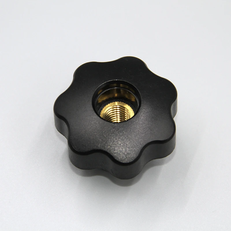 Black plastic Star-shaped Head Handle Thumb Screw knob handle nut knobs and pulls hand handles bolt knob screws