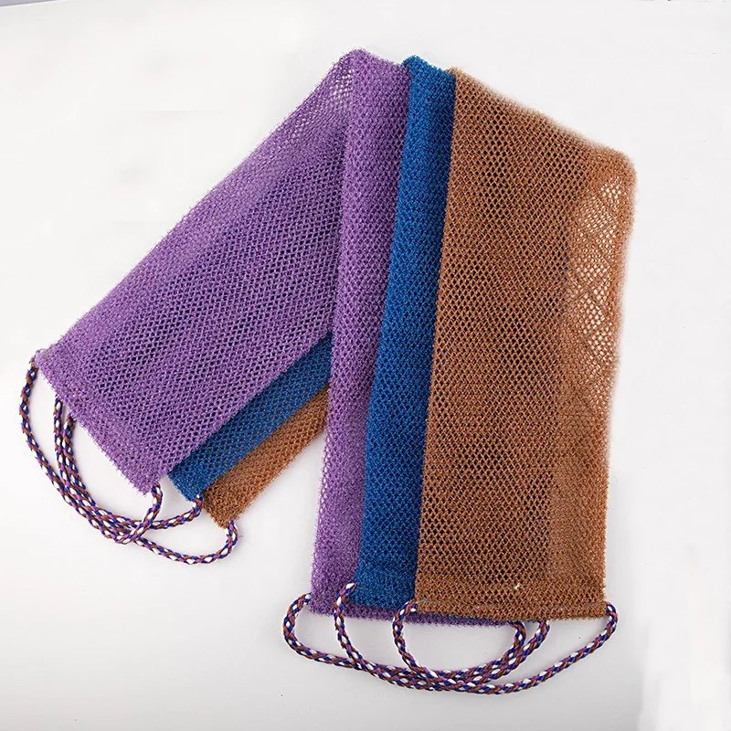 Long African Net Shower Sponges Smoother Exfoliating Body Washing Net Shower Bath Scrubber Strap