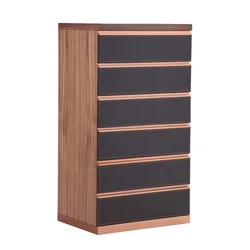 Italian Luxury Modern Style Wooden Six Layer Bucket Cabinet High Quality Design Locker Drawer Cabinet Bedroom Furniture