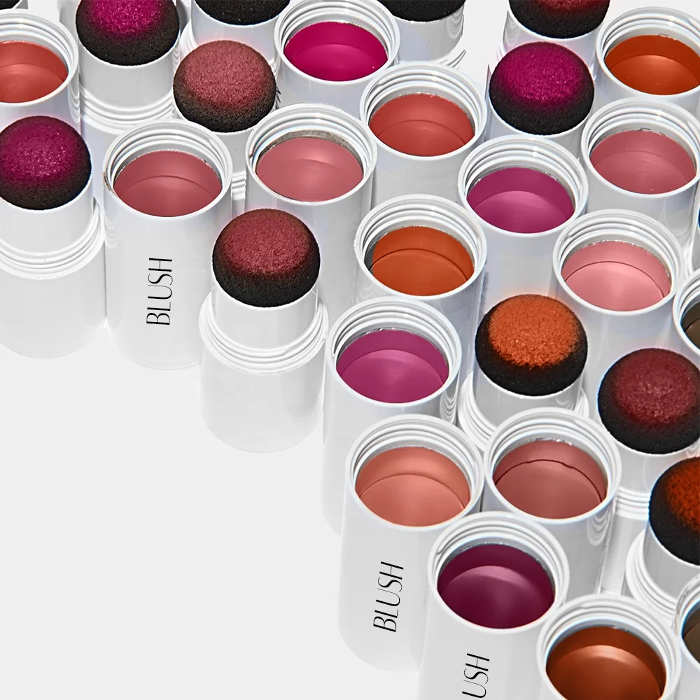 Oem Face Makeup Single Maquillaje Blush Private Label Cheek Tint Vegan Mushroom Head High Pigment Matte Powder Blusher