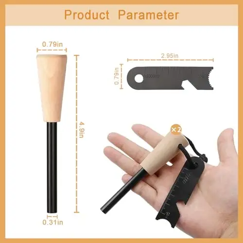 Magnesium Fire Stick Fire Starter rod 2 in 1 flint Camping Hiking Hunting Emergency Rescue