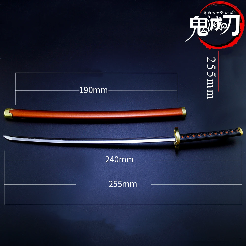 Factory Wholesale 26cm Demon Slayer Sword Mini Katana Keychain Christmas