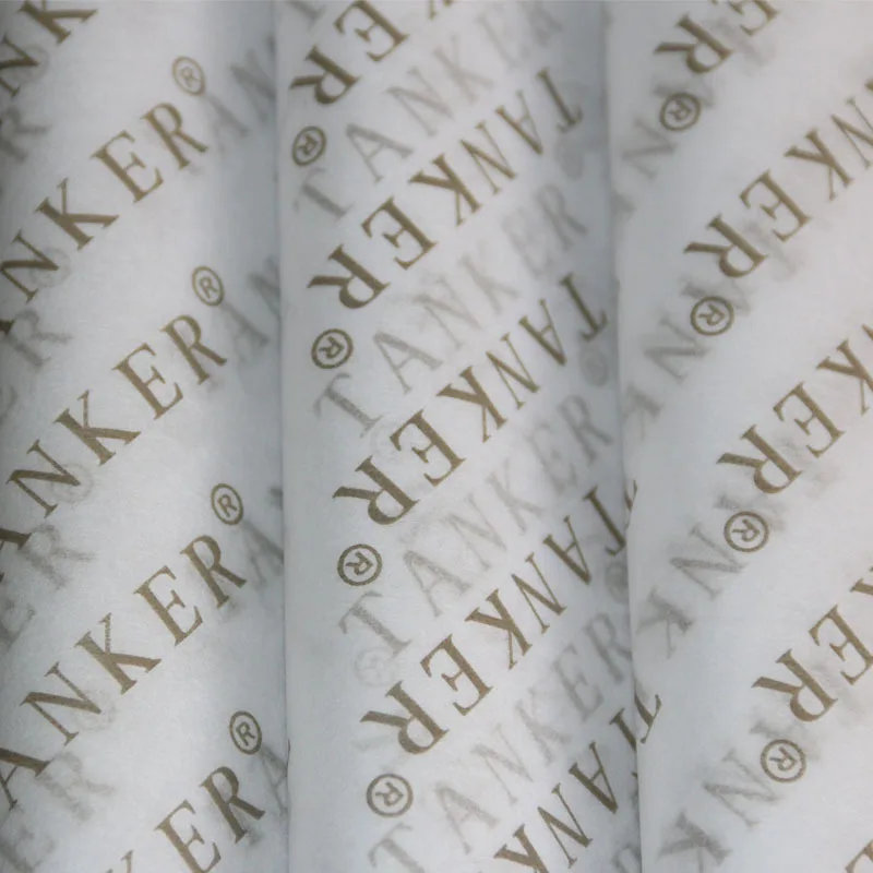 Luxury White Background Clothing Black Custom Tissue Paper , Printing  Paper