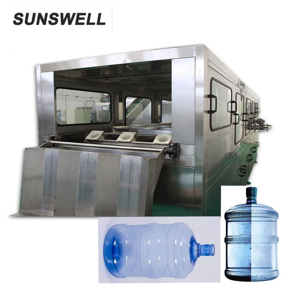 Automatic 3 in 1 19L /20L barreled Bottle 3 Gallon 5 Gallon  water bottling/filling machine 600BPH 300BPH