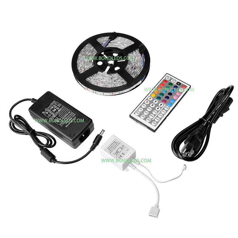 DC12V RGB LED Strip Kit Magic Flexible Waterproof Outdoor Smart 5M LED Strip 2835 SMD IP65 LED Strips Lights with LED Driver