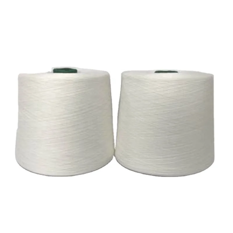 Good quality core spun yarn TC 80/20 65/35 CVC 50/50 Yarn Count 30s white polyester can be customized