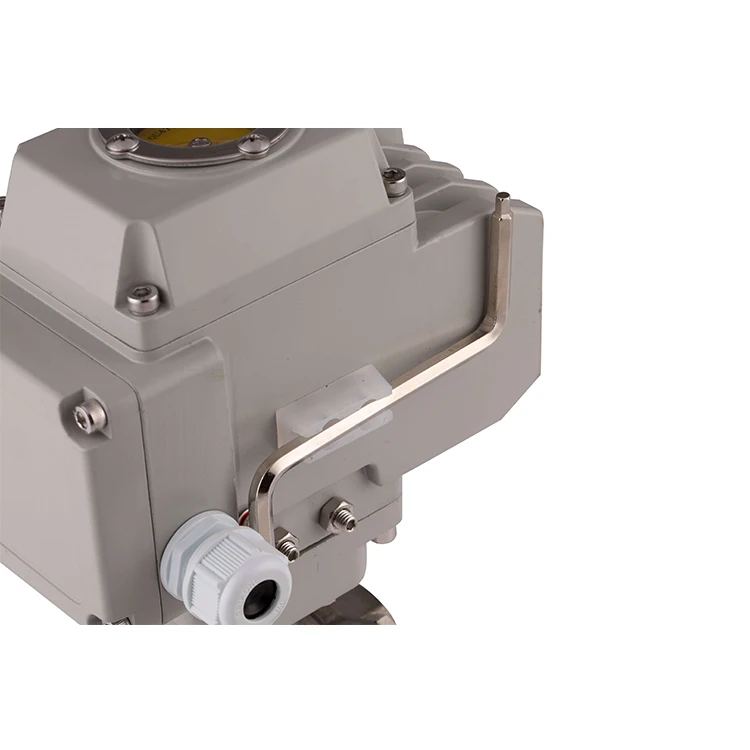 12V 24V DC 220V DN80/DN100 3 PCS Stainless Steel On Off Type 2 way Rotary Electric Actuator operated Motorized Ball Valve