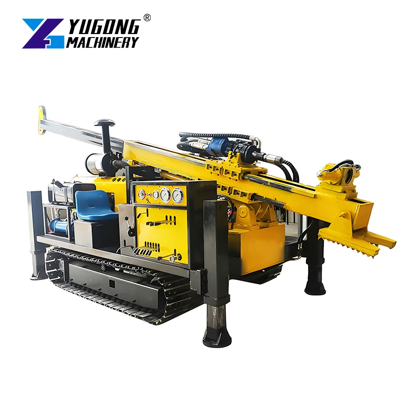 Crawler 200M 300M 400M 500M Deep Dth Borehole Water Well Drill Rig Deep Strong Drive Deep Hole Water Well Crawler Drilling Rig
