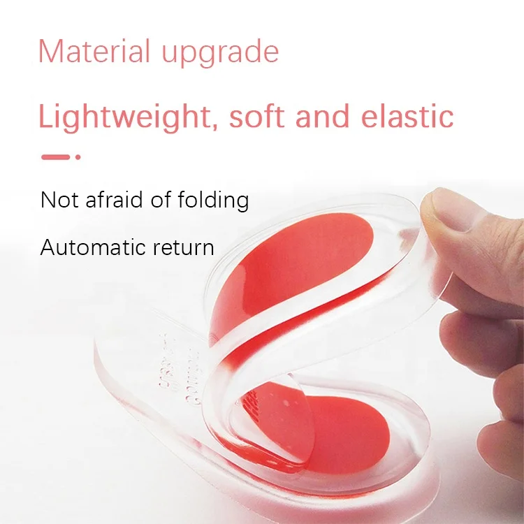 Gel Heel Lifts Height Increase Insoles Shoe Inserts Pads Raise Silicone Heel Cups