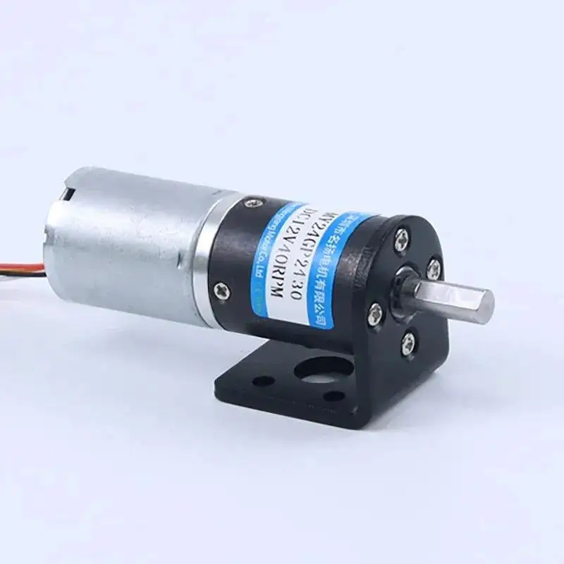 12V 24V 24MM Brushless DC Planetary Gear Motor with Bracket Shaft Diameter 4mm 6mm  24GP-2430