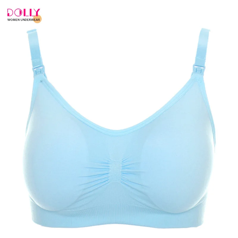 Women Maternity Full Bust Comfortable Sleeping Bra Nursing Breastfeeding Bras With Removable Pads