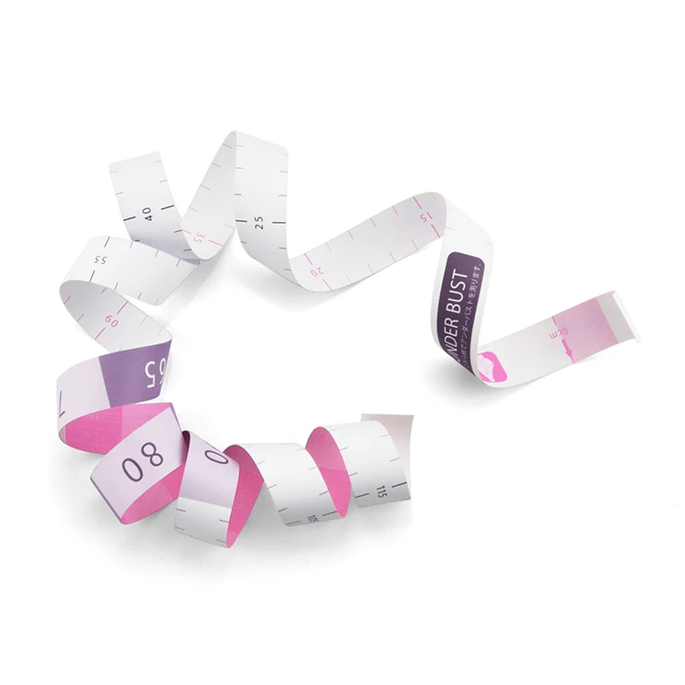 20 mm 150cm Customized color women tape measure cloth bust tape band