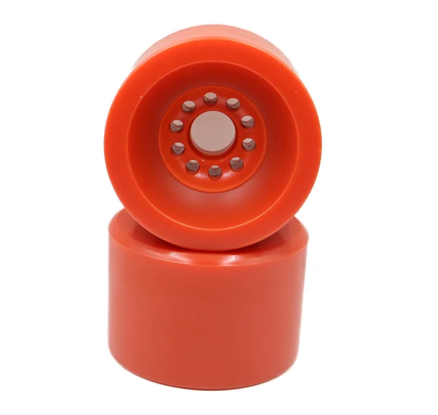 Professional Factory 4610Pc 90X62 Electric Skateboard Longboard White Hole Buckle Orange Extended PU Wheels