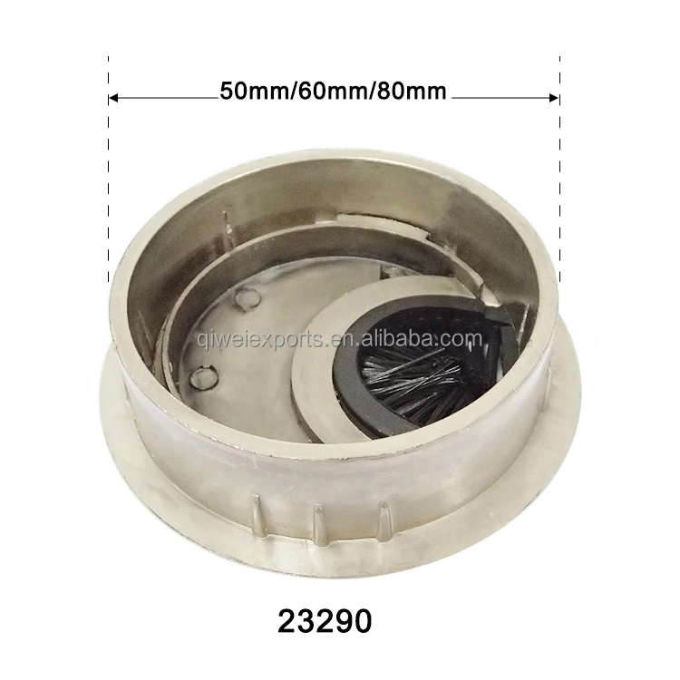 Zinc Alloy Desk Grommet Computer Cable Hole Cover 23290