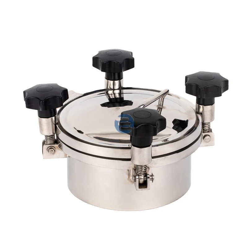 Wine And Beverage Pharmaceutical Industry External Open Cover And Flanged Scope And Optional Scope Pressure Manhole