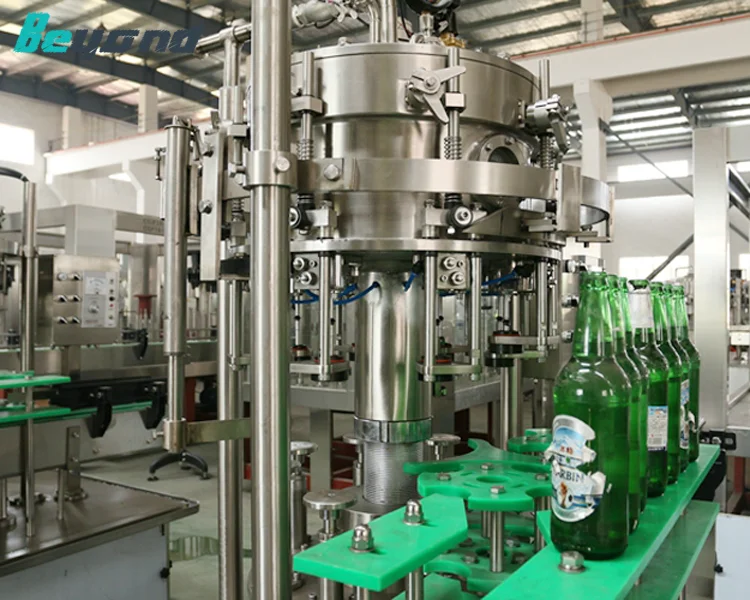 3 in 1 automatic glass bottle vodka wisky beer alcohol filling machine/manufacturing plant/production line