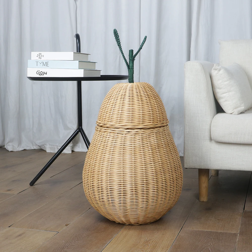 Hand-woven Sydney shape dirty clothes Lou sundries collection basket snacks toys collection bedroom bathroom balcony decoration