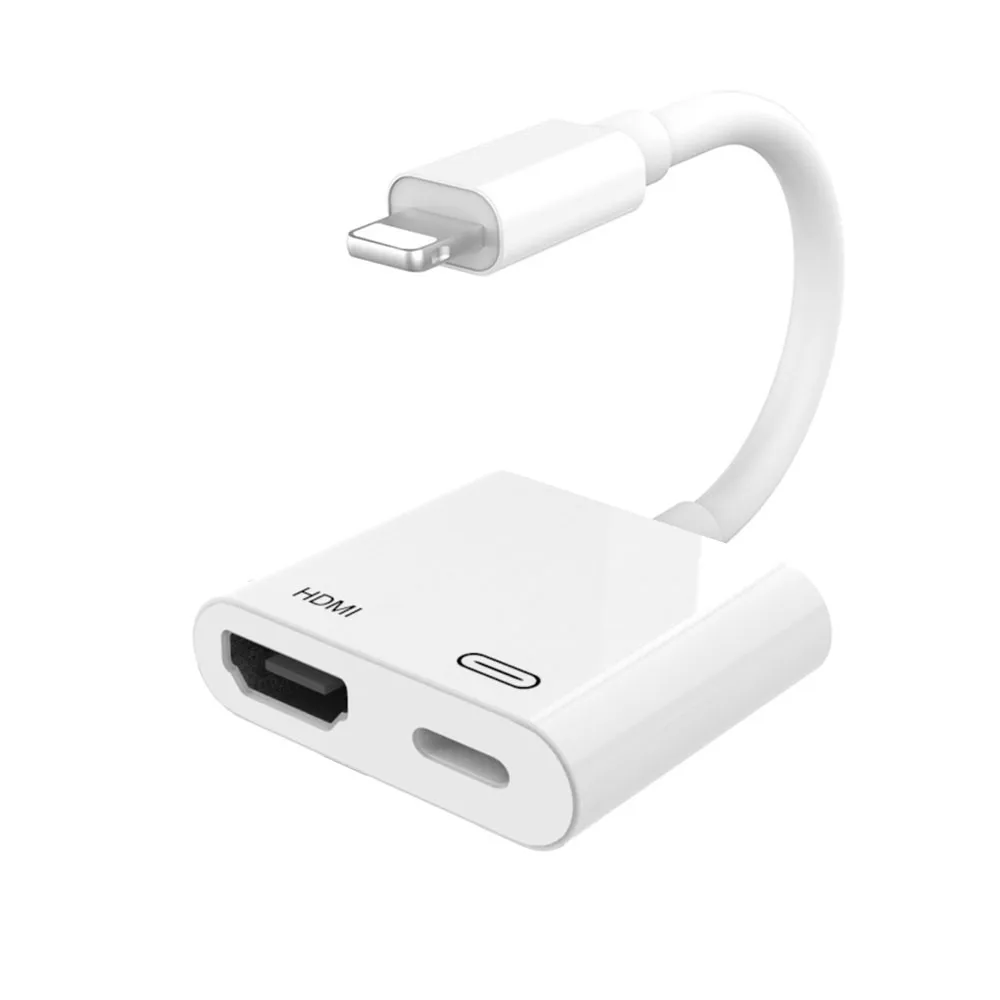 Адаптер 8pin-HDMI 1080P Lighting to hdmi Цифровой AV адаптер аудио совместимый с телефоном Pad to TV проектором монитором