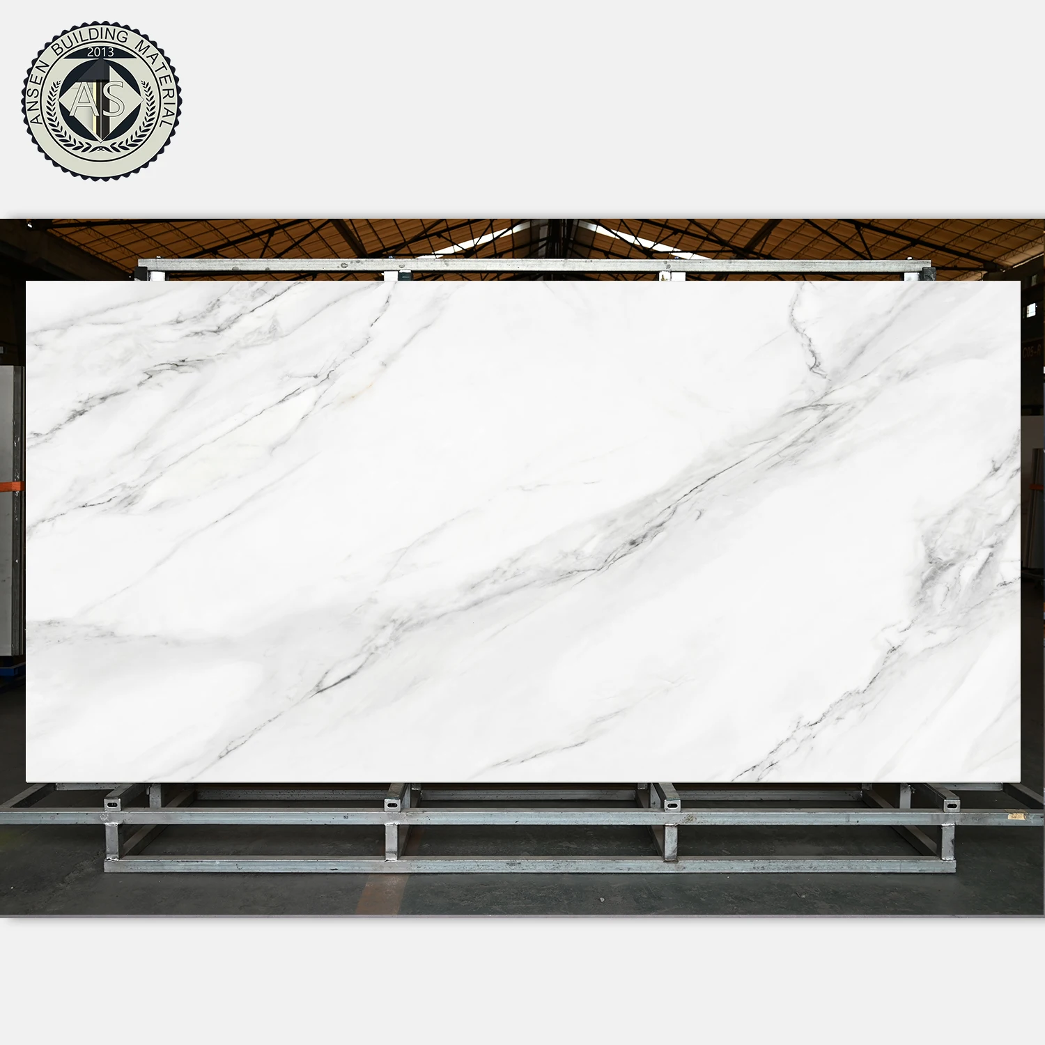 1600*3200*12mm silky finish kitchen island top book match calacatta white large size porcelain slab