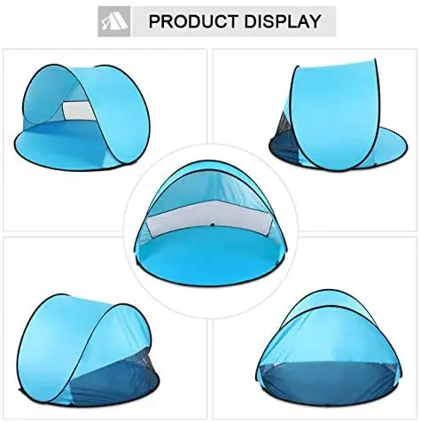 Outdoor Instant pop up beach tent UV Protection summer beach tent for 1-2 babys