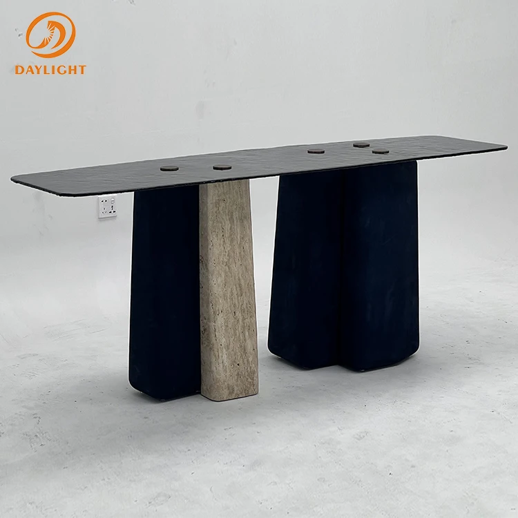 leather metal console table stainless steel console tables living room furniture