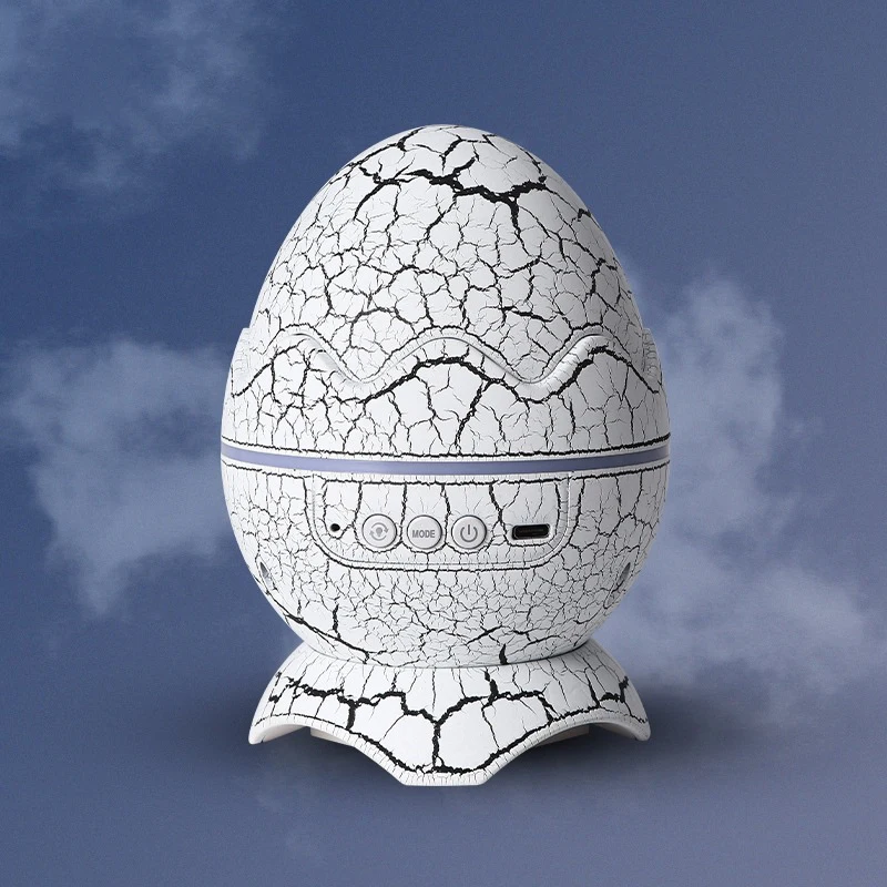 3D Crack Dinosaur Egg Sci - fi Star Light Atmosphere Breathing Lamp Speaker Music Night Light