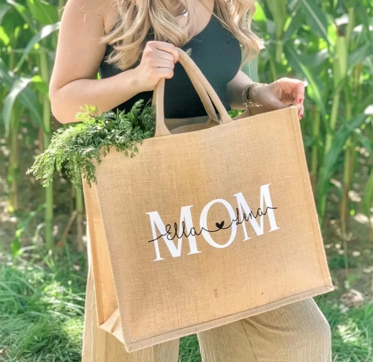 Cheap Custom Logo Printed Eco Recycle Natural Foldable Reusable Jute Burlap Linen Shopping Tote Bag