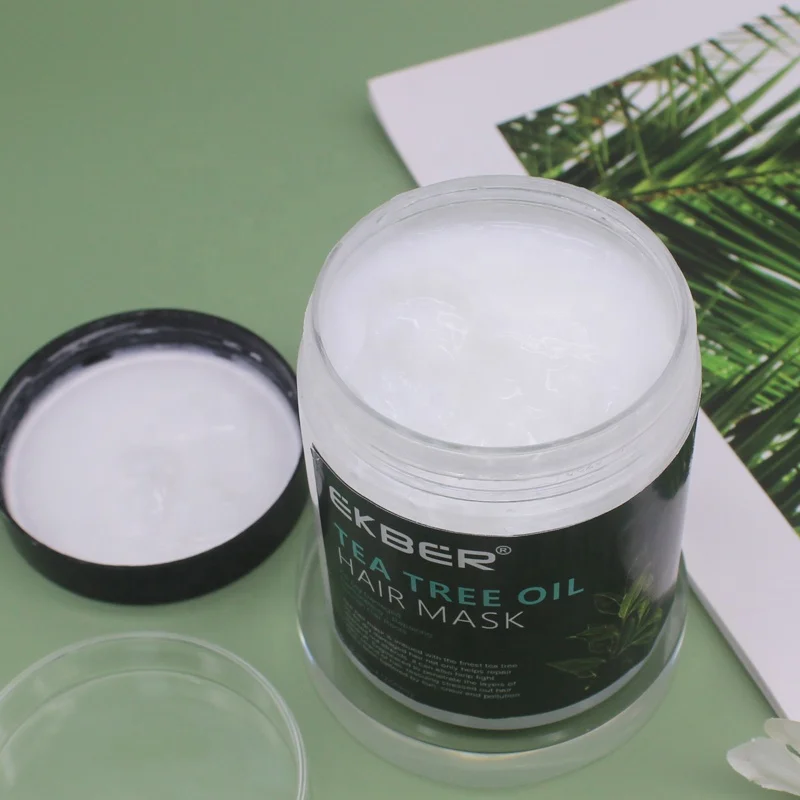 Hot Selling Ekber Tea Tree Hair Care Set Nourishing Health Vegan Hair Mask Shampoo Conditioner Oil Set Organic