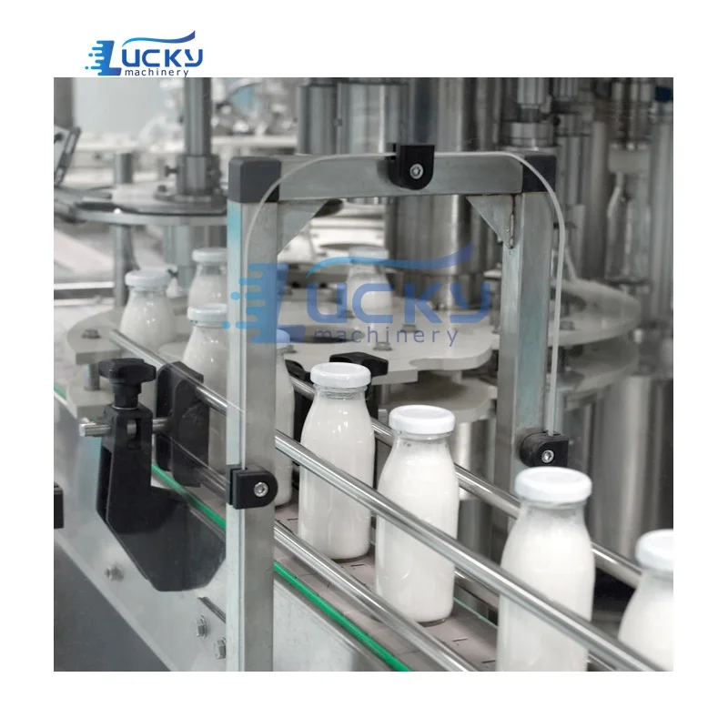 Glass Bottle Aseptic liquid filling machine / glass bottle milk filling machine