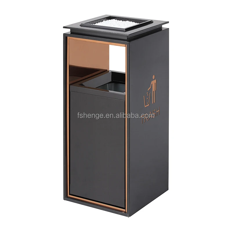 Hotel waste bins ashtray stainless steel trash can small trash bin / kitchen trash can
