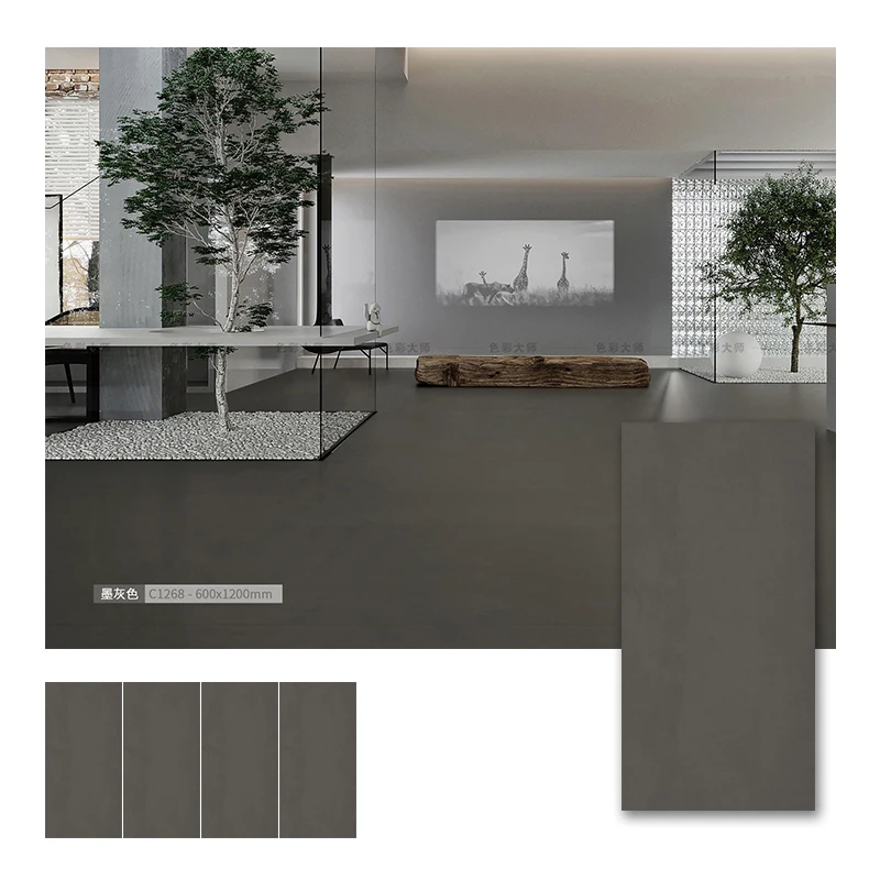 Outdoor/Indoor Porcelain Tile Rough Surface High Hardness Cement Floor Tiles