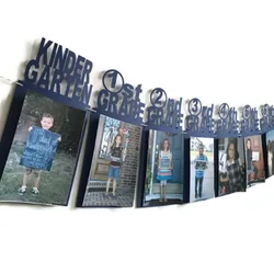 1st GRADE Graduation Party Atmosphere Arrangement Memories for Kindergarten to Grade 12 Graduation Photos Pull the Flag