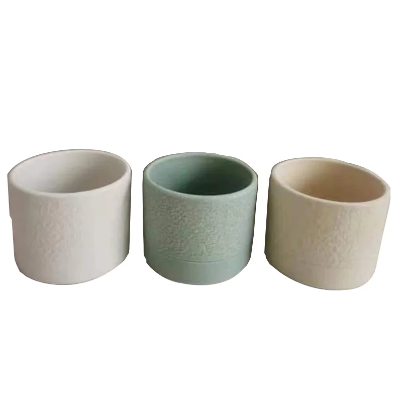 Ceramic Plant Pots 6 and 5 Inch Planters with Drainage Holes for Flower Succulent Indoor Decoration