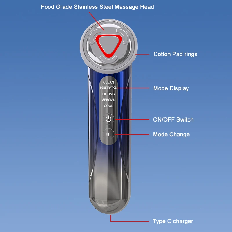 facial rejuvenation microcurrent led light ems therapy Buy machine face and neck lifting massager ems face lifting machine