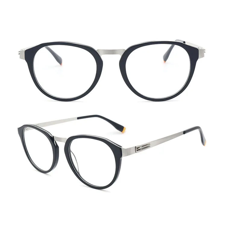 New popular fashionable design round eyeglasses frames vintage women stainless steel optical glasses frames