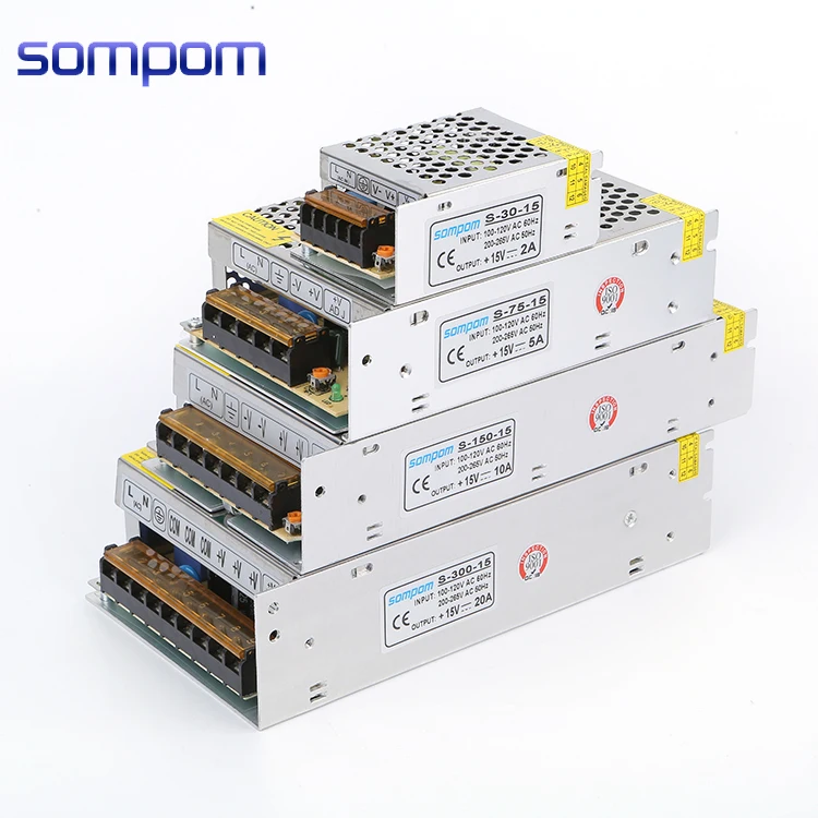 15v 2a S-30-15 питания постоянного тока источник переменного DC силовой адаптер 2 провода