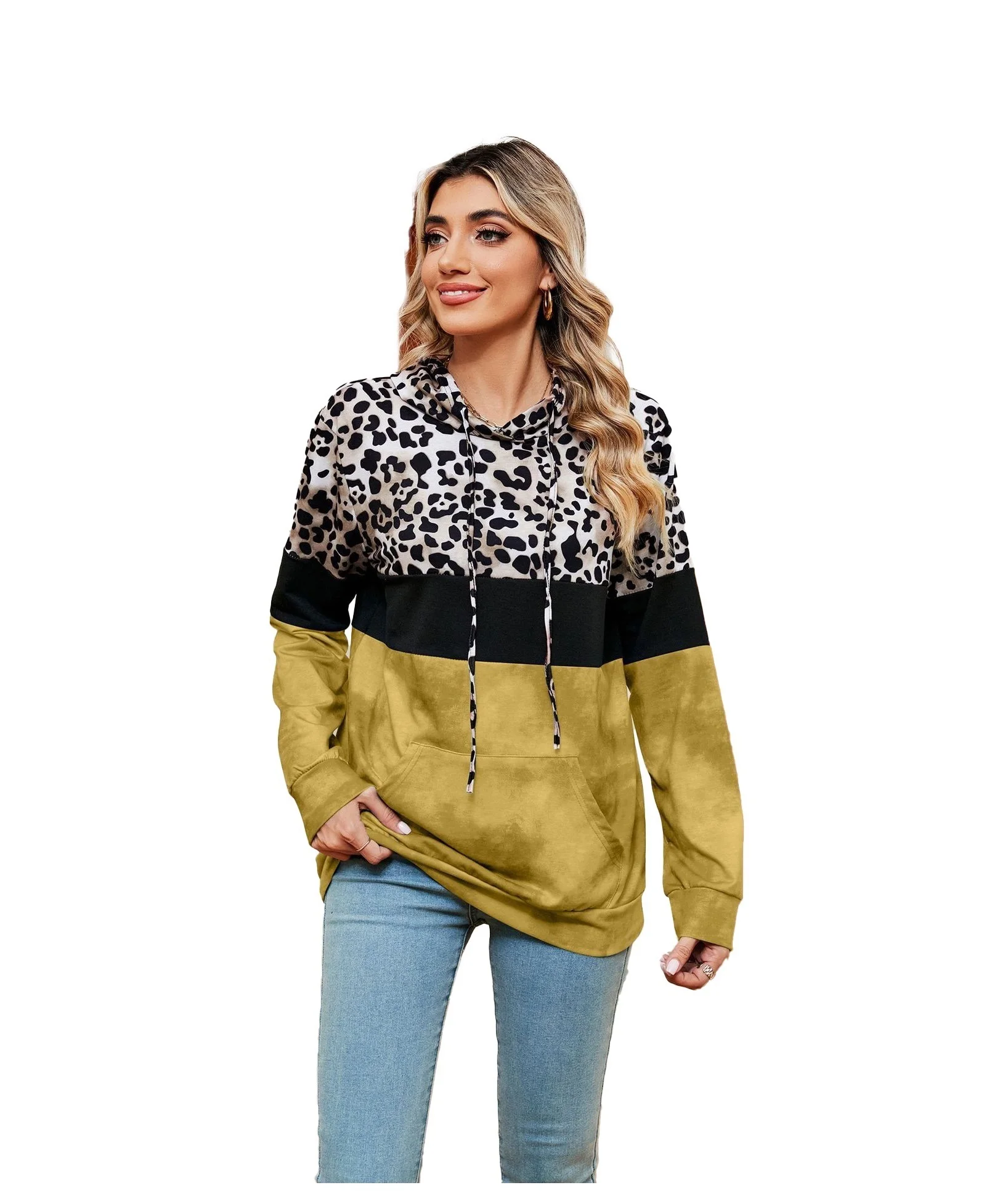 Vintage Wash Wholesale Tie Dye Sun Faded High Quality Printed Sweatshirt Custom Hoodie For Women