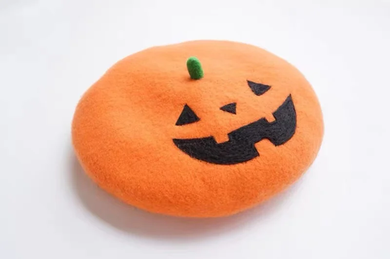 Orange beret fashion winter  soft beret