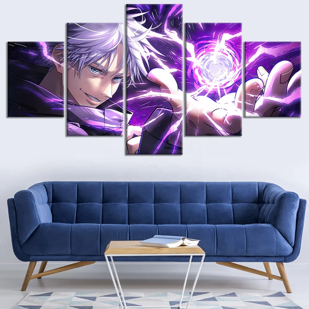 GOJO SATORU Picture Prints on Canvas Anime Jujutsu Kaisen Poster Wall Painting Anime Bedroom Decoration