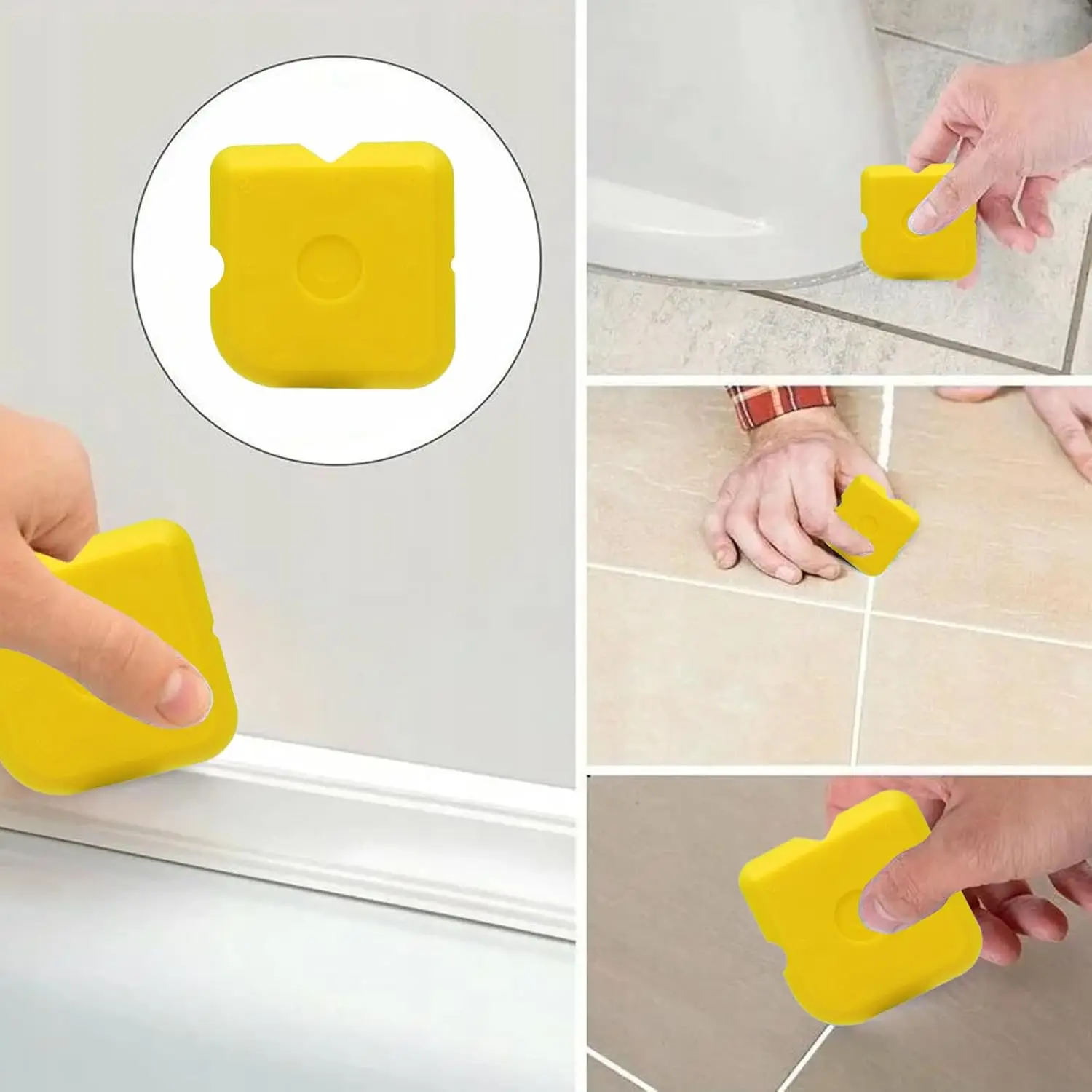 Peaktop  5 Pcs Sealant Finishing Tool, Portable Silicone Former Caulking Kit