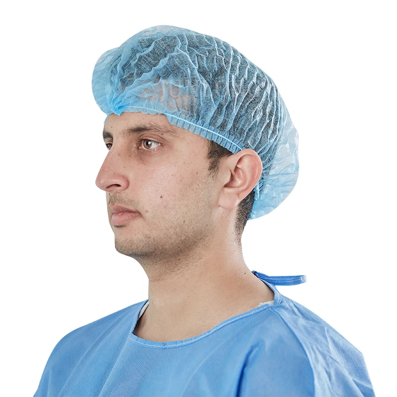 Nurse   Use Case of 1000 21inch Non-woven Disposable Round Cap Bouffant Surgical Cap