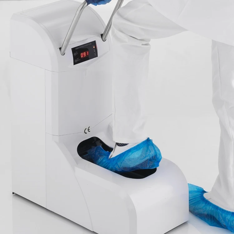 PE CPE Shoe Cover Dispenser With Handle For ESD Cleaning Room Laboratory