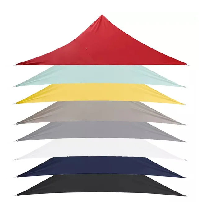 custom made  Durable High Quality Polyester Triangle Sand Sun Shade Sail