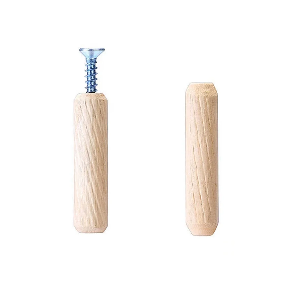 M6 M8 M10 M12 Wooden Hardwood Dowel Fluted Pins Stick Rods Cabinet Drawer Round Fluted Wood Craft Furniture Connector Fitting