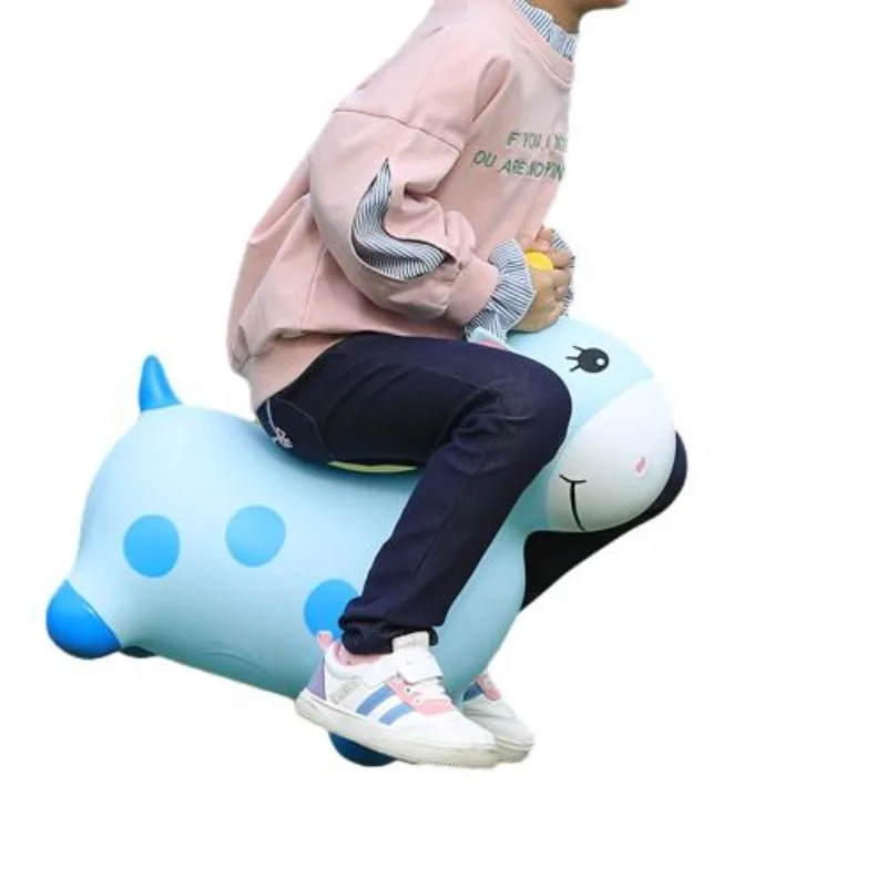 Wholesale Animals Giraffe Jumping Inflatable Ride Bouncer Hopping Gifts Toddlers Pogo Sticks Hoppers Toys