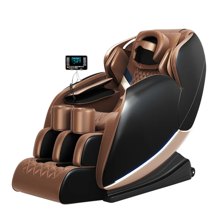 Deluxe Blow Molding Handrail Design Full Body massager 4d Zero Gravity Massage Chair With Music