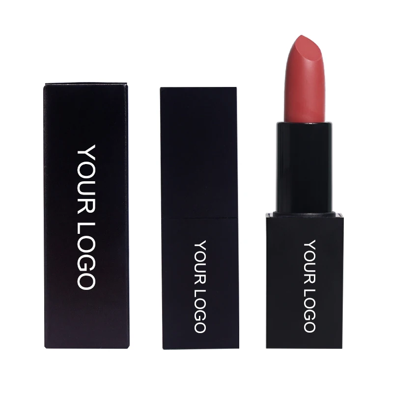 Wholesale Make Your Own Cosmetic Lip Makeup Vegan Matte Waterproof Private Label Solid Magnet Lipstick