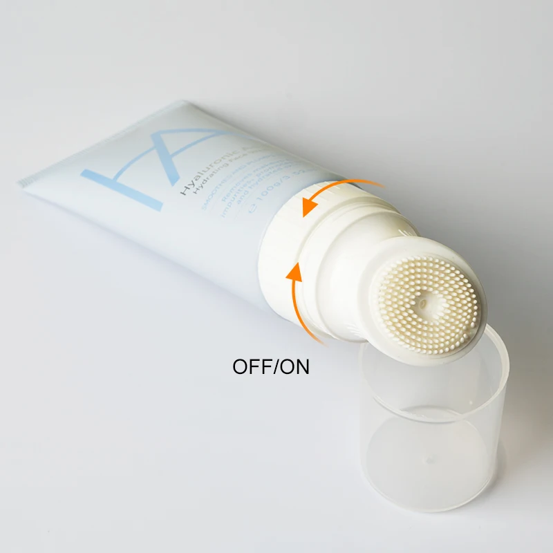 Price Cosmetic Plastic Tube for Cosmetic Skin Care Container With Silicone Brush Twist Lock Cosmetic Tube