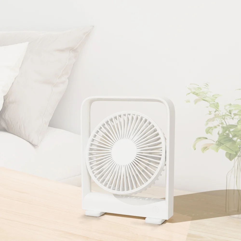 USB Rechargeable Mini Fan, Portable Desktop Fan with Battery for Bedroom and Office